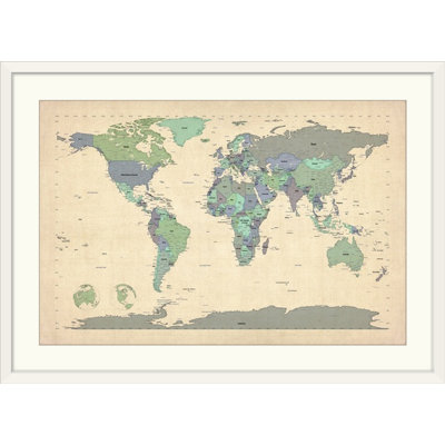 Francy «World Map» par Bellen, impression