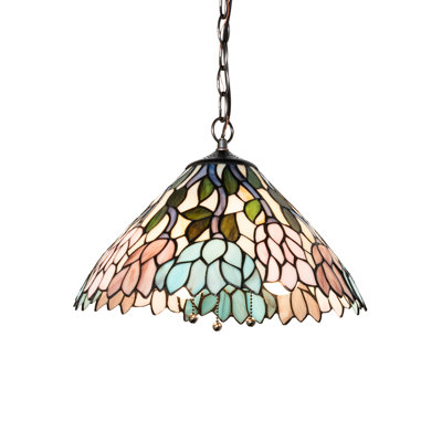 Luminaire suspendu en forme de glycine de 14 po de largeur