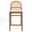 Laylie Rattan And Leather Counter Stool-1887483494