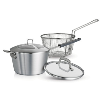 Verre à vapeur professionnel de 5,5 pintes Friteuse multi-marmites