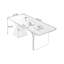 Bureau rectangulaire en bois manufacturé brun noisette-1527118352