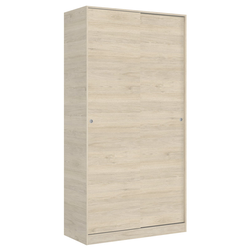 Alba-Fernandez 2 Door Manufactured Wood Wardrobe, Natural Oak