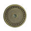 Round beaded escutcheon in Antique Brass-1125195122