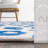 Modern Leopard Print Performance Blue/White Rug-1179647989