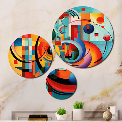 Abstract Wall Decor on Metal