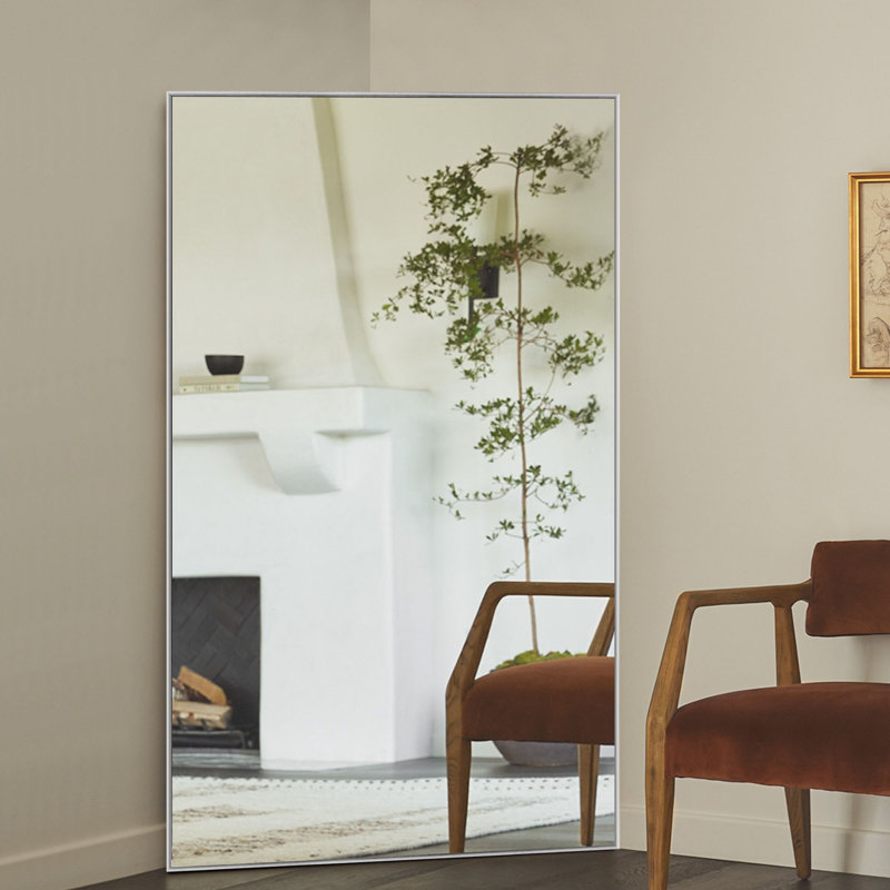 Arstides Metal Mirror, Silver, 59" x 35"