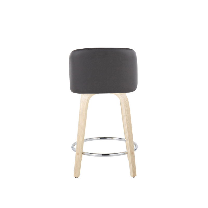 Lakyia Swivel Upholstered Counter Stool