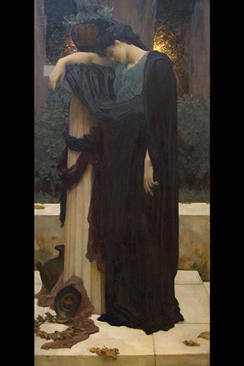 « lachrymae (mary lloyd’s) » par frederic leighton, reproduction d’art, H 42 po x l 28 po x P 1,5 po