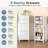 6 Drawer Dressers & Chests of Drawers, Fabric Dresser for Closet, Living Room, Night Stand with Metal Frame, Storage Tower with Fabric Bins, Wood Top-786495374