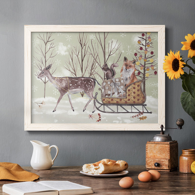 Christmas Time Collection A, reproduction d'art sur toile, Blanc, H 14 po x l 20 po