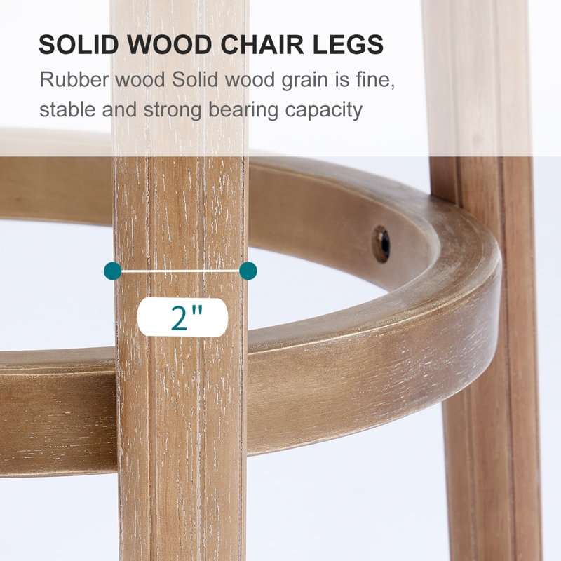 Tabouret de bar revêtu de cuir de vache avec dossier pivotant à 360 degrés et finition brune pour la cuisine 1pc