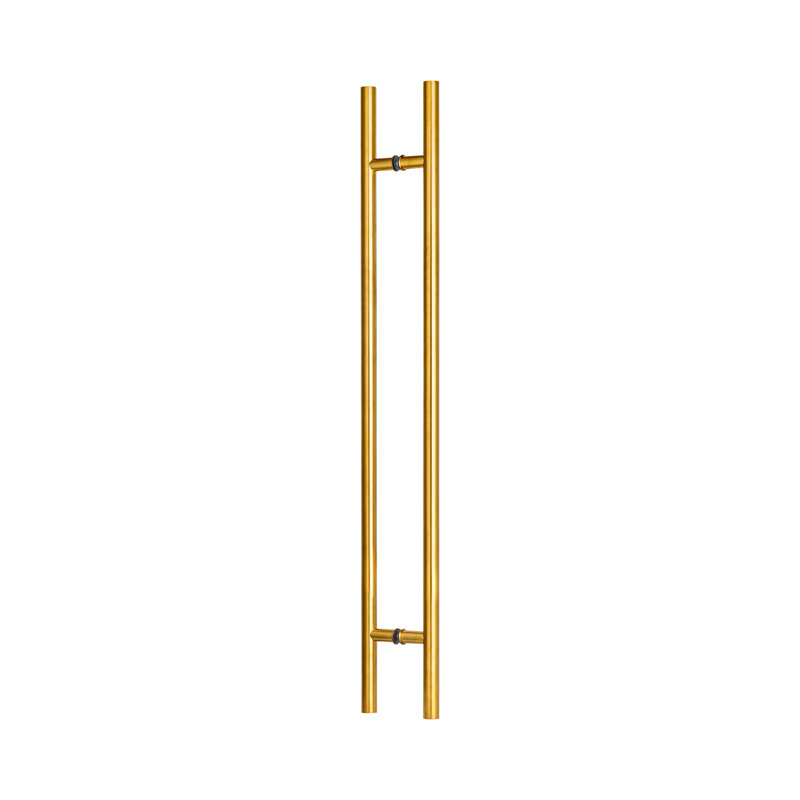 Poignée de porte ronde demi-lune, Or, P 18 po