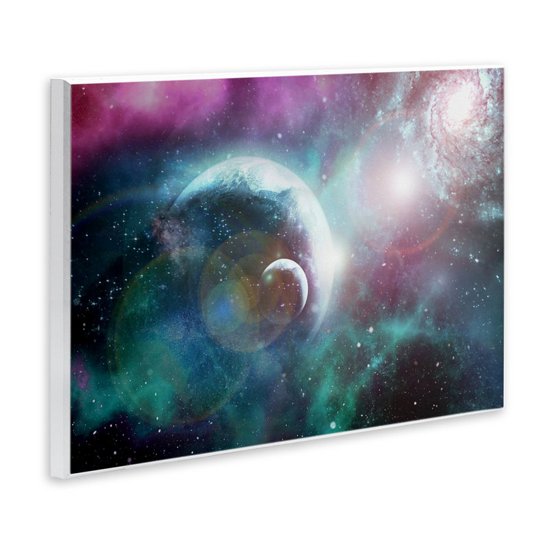 Plaque murale Eclipsing Cosmos Planets, design par Ali Chris, H 13 po x l 19 po