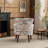 Upholstered Mid Century Modern Accent Armchair with Solid Wood Legs-54787874