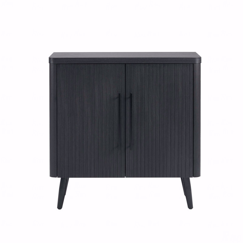 Armoire d'appoint cannelée 31 ", Gris
