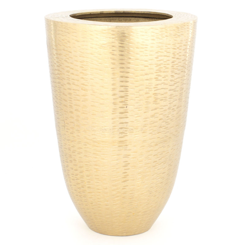 Metal Floor Vase, 45cm H x 32cm W x 32cm D