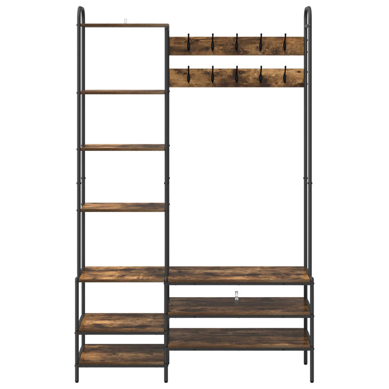 Hall Tree 120.5cm Wide, Smoked Oak