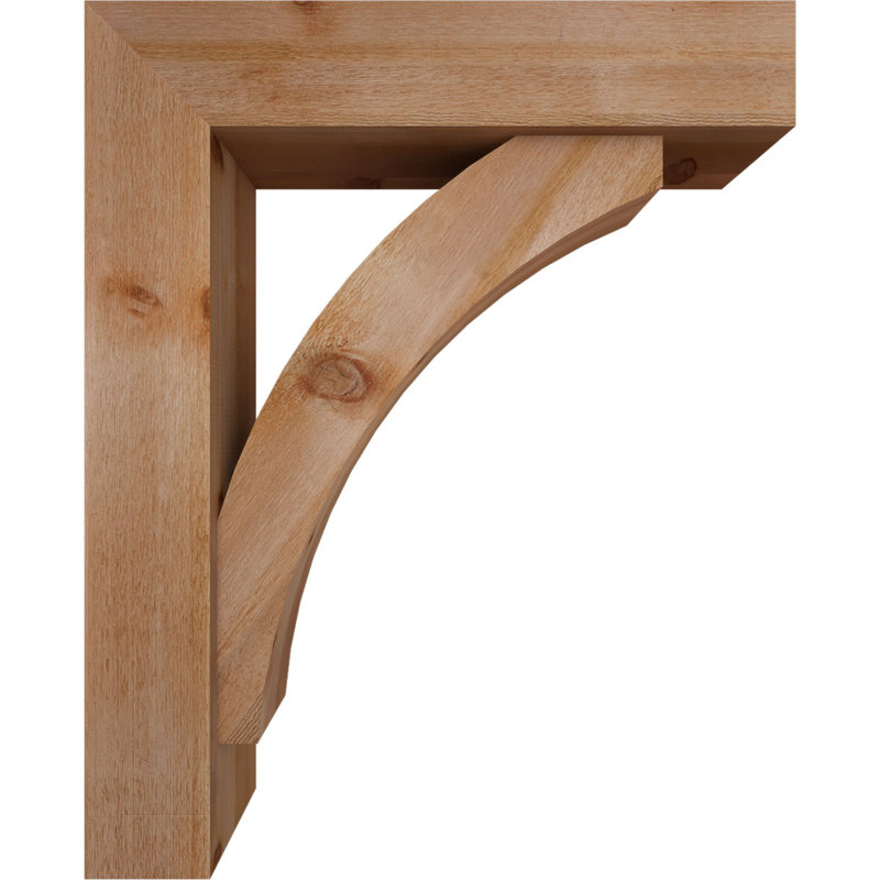 Support de bloc Thorton avec entretoise décalée, 42 x 34, Cèdre rouge occidental de l 8 po (scié brut)
