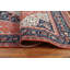 Tapis turc floral rouge en laine Sarouk Farahan noué à la main 8 x 10