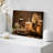 Spa Candle White Amaryllis Flower Nature Wilderness - Wrapped Canvas Photograph-90816579