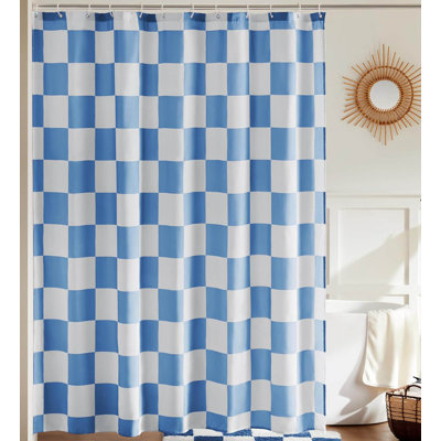Checkered Shower Curtain, 180X180cm