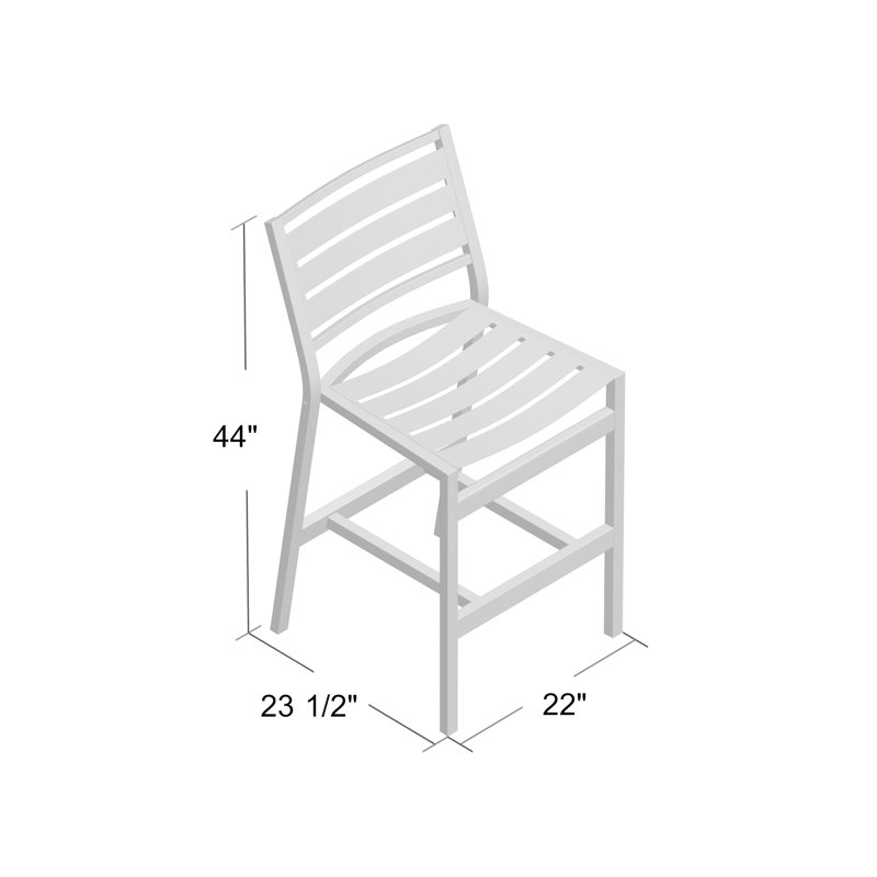 Tabouret de bar 28 po Cabana Club, Graphite, Graphite
