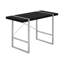 Table d'ordinateur pour bureau à domicile, 122 cm (48 po), structure en stratifié noir et métal gris, style industriel moderne, support de concentrateur intégré et métal, connexion de plusieurs appareils