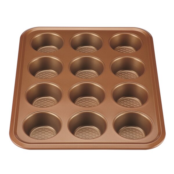 Ayesha Curry Bakeware 12-Cup Muffin Pan - Copper