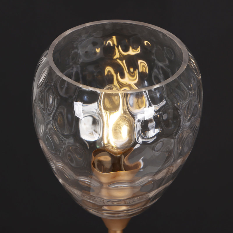  Loram 6-light Dimmable 35” Width Wagon Wheel Chandelier with Water Glass