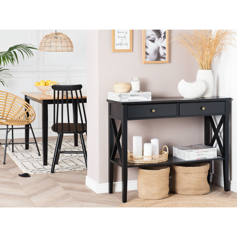 Halle 100cm Console Table, Black