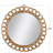 Dominic Solid Wood Circle Wall Mirror