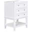 Meuble-lavabo 24 po avec lavabo, armoire de rangement avec tiroir et tablette ouverte, cadre en bois massif