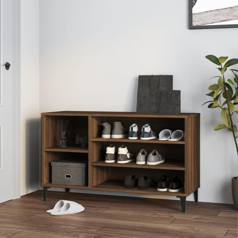 Shoe Cabinet 102x36x60 cm Engineered Wood, Brown Oak