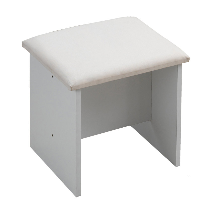 Manufactured Wood Accent Stool, White