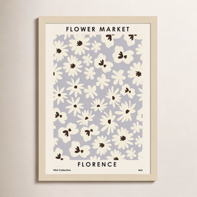 Flower Market Florence by Nktn - Single Picture Frame Graphic Art