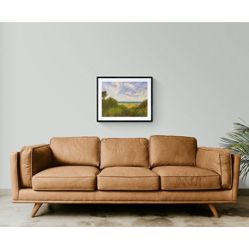 Tuesday's Charm Print by Dina Gardner, 25.25" H x 31.25" W x 0.88" D, Black Framed Paper, White