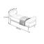 Banc rembourré en similicuir Hufsa-254322235