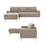 84" Upholstered L Shape Sofa Sectional Modern Couch-1817276098