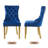 Velvet Upholstered Dining Chair with Wood Legs-683354871-683354867-683354876