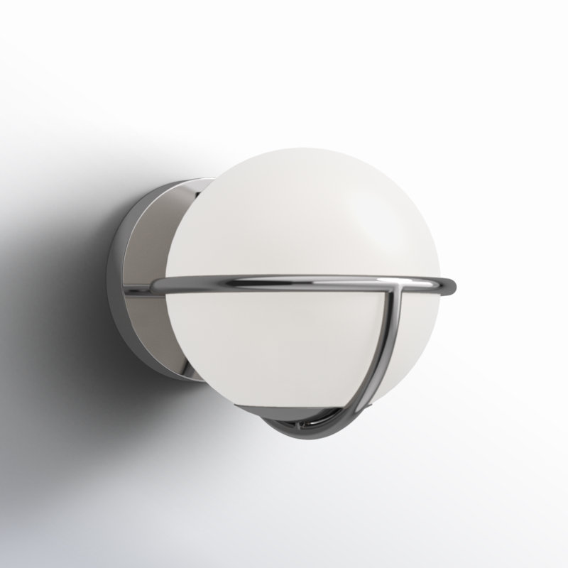 Apollo 1 - Light Armed Sconce, Polished Nickel