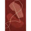 Duo Hand Tufted Abstract Area Rug in Red/Cream-1533899211