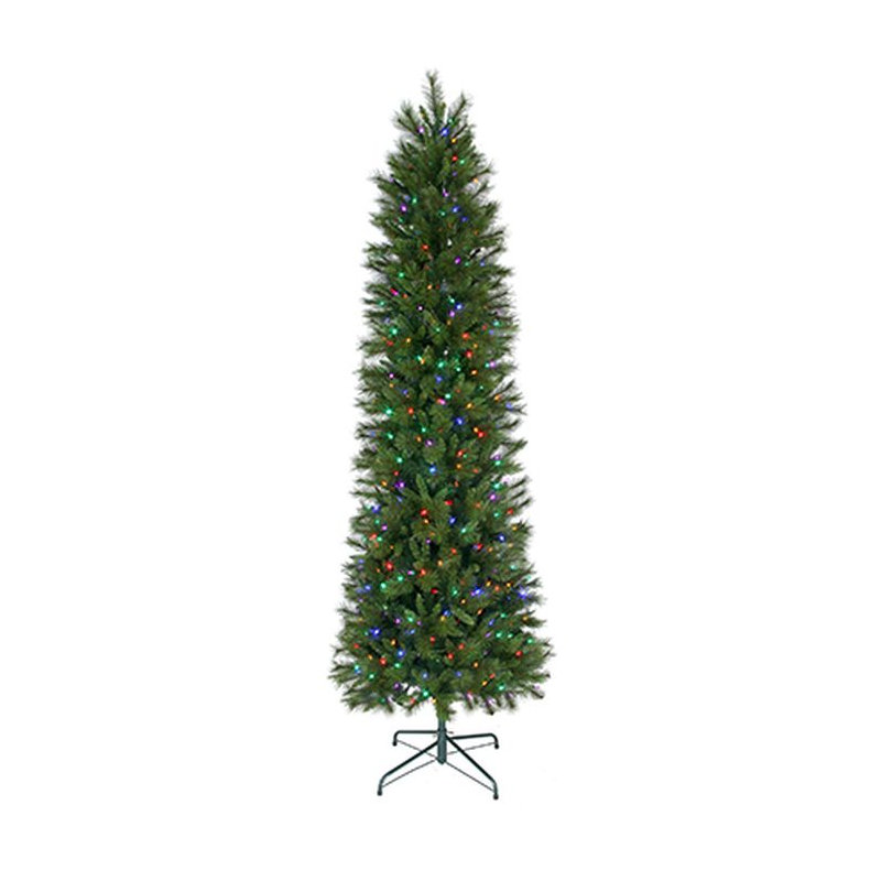Arbre de Noël artificiel pin vert 9 pi avec 550 lumières claires / blanches