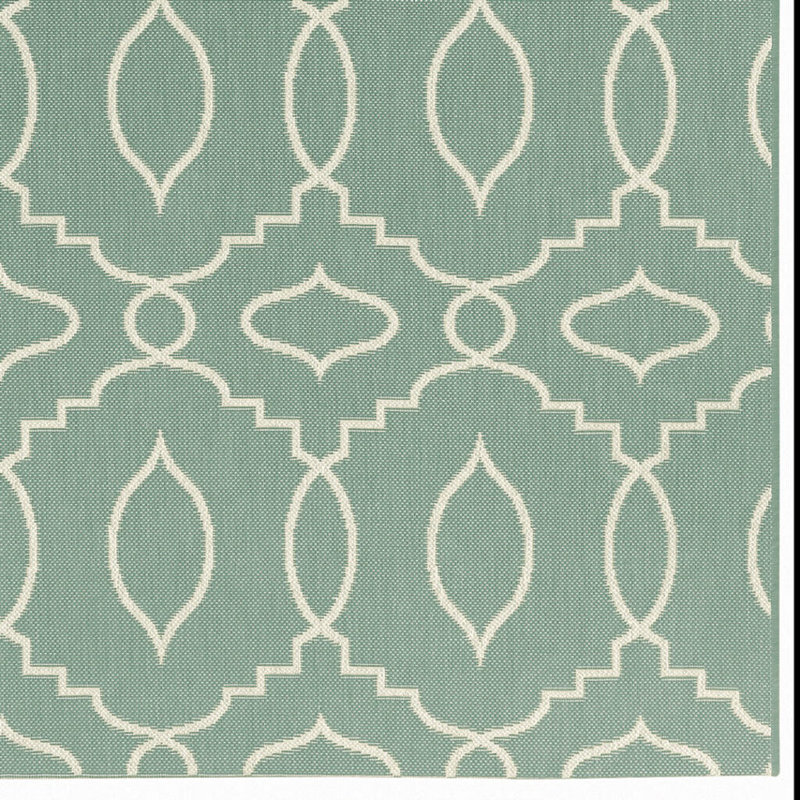 Oriental Indoor / Outdoor Rug, Rectangle 3'11" x 5'6"