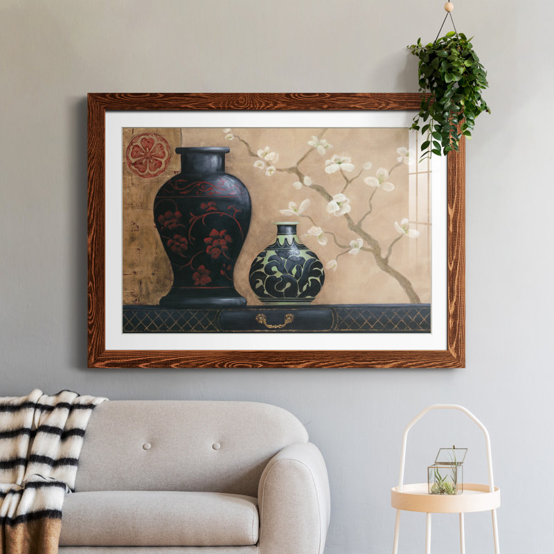 Asian Calm I - peinture encadrée, Érable, H 31 po x l 44 po x P 1 po