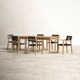 Morones Rectangular Reclaimed Teak 6 Person Indoor Outdoor Dining Set