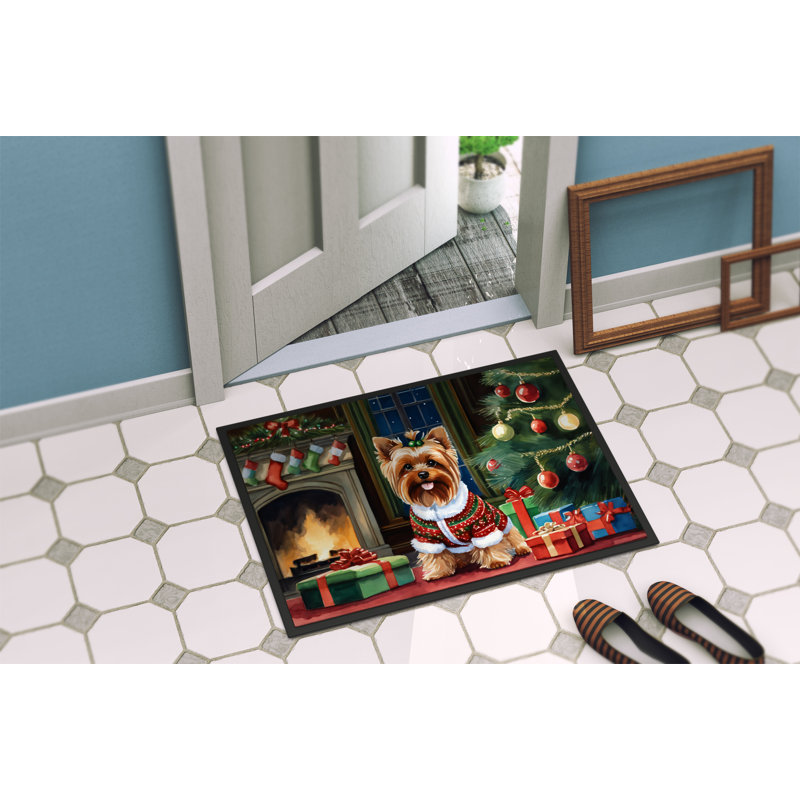 Tapis d'entrée antidérapant Jeren, L 24 po x L 36 po