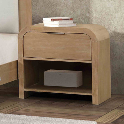 Table de chevet, table de chevet de chambre à coucher avec tiroir et tablette
