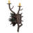 12" Wide Pinewood 2 Light Left Wall Sconce