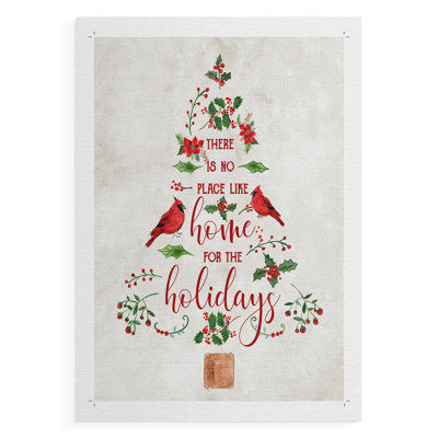 Arbre Home for the Holiday - impression sur toile seulement - non encadrée