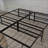 California King Black Steel Platform Bed Frame - No Box Spring Needed, 2000LBS Weight Capacity